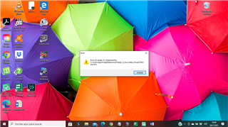 Desktop error message window with text '... to write on the protected memory. Sometimes, this is due because the memory is broken'.