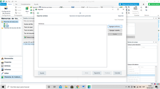 Trados Studio 'Import Translation Units' dialog box open for IUS2 with no files displayed in the file selection area.