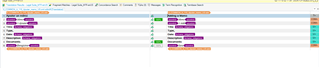 Screenshot of Trados Studio showing XML file with ENTITY tags highlighted in purple, indicating potential reading issues.