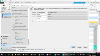 Screenshot of Trados Studio showing an error in date localization settings with incorrect date format displayed in the options window.