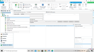 Trados Studio interface with right-click context menu on IUS2, showing options including 'Import Translation Units'.