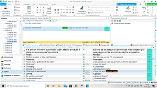 Trados Studio interface showing original document with string 38 highlighted in blue and black text.