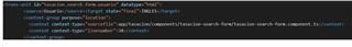 Screenshot of Trados Studio XLIFF code with the word 'Usuario' in the source tag ready to be translated.