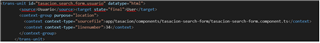 Screenshot of Trados Studio XLIFF code showing the word 'Usuario' correctly translated to 'User' in the target tag.