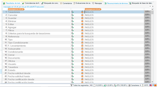 Screenshot of Trados Studio interface displaying a list of segments with the source language incorrectly set to English and all segments locked.