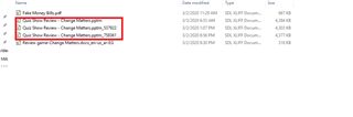 File explorer showing multiple versions of the same file in Trados Studio with different suffixes like '_RESTORED1', '_RESTORED2', and '_RESTORED3'.