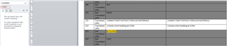 Screenshot of Trados Studio 2015 showing a segment marked as gray in the bilingual review document, indicating an issue with segment repetition recognition.