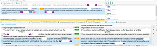 Screenshot of Trados Studio editor displaying a segment with partial tag text in the Translation memory view. Last tag differs from the first screenshot. No visible errors or warnings.