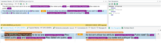Trados Studio translation results with 99% match segments highlighted, indicating missing tags despite penalty adjustments.