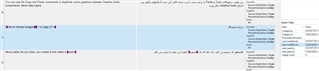 Translation Memory view in Trados Studio displaying mismatched source and target texts for cells #11 and #13, indicating an error.