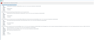 Screenshot of Trados Studio error message stating 'Object reference not set to an instance of an object.' with a detailed exception log below.