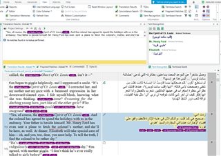 Trados Studio screenshot showing segment number 113 with no tags in the source text. The phrase 'Cpirit of Ct. Lousis' is visible without issues.