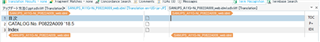 Close-up of Trados Studio error message 'No translatable content found' for specific segments in an IDML file.