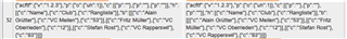 Close-up of Trados Studio interface displaying unfiltered tables within WPML created xliff file, indicating a need for filetype improvement.
