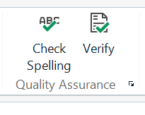 Trados Studio ribbon showing the Check Spelling button under the Review tab is active and not greyed out.
