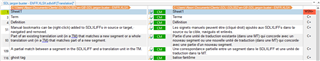Trados Studio QA Checker showing no errors or warnings for segments.