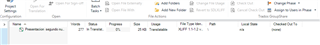 Trados Studio error message indicating 'No translation units to display' in the translation results window.