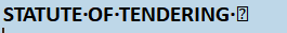 Screenshot showing text 'STATUTE-OF-TENDERING' with a boxed question mark symbol where a line break should be in Trados Studio.