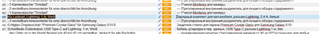 Trados Studio segment 502 showing successful auto-substitution of '2,4' with '1' in Spanish TM, resulting in 100% match.