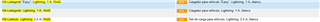 Trados Studio segment comparison highlighting the lack of auto-substitution for '2,4' in Russian TM.