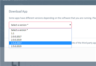 Dropdown menu for selecting the correct version of LanguageTool Plugin to reinstall, with versions 2.0.0.2017 and 2.5.0.2019 visible.