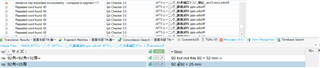 Trados Studio error list with 'Repeated word' warnings, including one for a segment with the multiplication symbol between 92s.