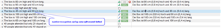 Screenshot of Trados Studio showing a segment with a missing underline for number recognition.