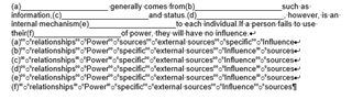 Screenshot of Trados Studio showing a text with ordered list items labeled a to g, with segmentation lines drawn between each item.