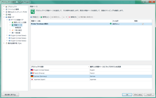 Trados Studio screenshot showing the Project Settings window with Language Pairs selected, displaying All Language Pairs and TermBases tab with no visible errors.