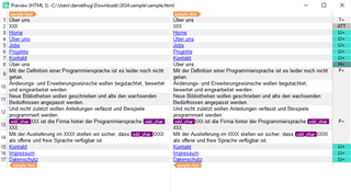 Trados Studio interface showing a list of errors in the 'Messages' window. Errors include issues with hexadecimal digits and programming language not supported.