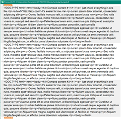 Text view of an XLIFF file in Trados Studio showing content within CDATA sections.