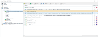 Trados Studio error message displaying 'Key already exists. Parameter name: Key' with a scrambled layout.