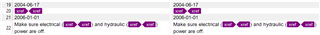 Trados Studio interface displaying non-translatable XREF tags in purple next to translatable text.