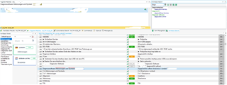 Second screenshot of Trados Studio with segment 294 visible, term recognition issue persists as 'Diagnosesoftware' is not highlighted. Term Base search results are displayed.