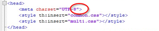 Screenshot of Trados Studio showing an unclosed meta tag error highlighted in red within the source code.