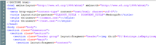 Screenshot of HTML 4 code in Trados Studio with no visible errors or warnings.