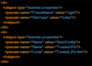Screenshot showing the corrected source file with proper closing tags for 'Param' and 'li' elements.