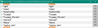 Screenshot of Trados Studio preview with quotes visible and content not filtered, indicating an issue with the source file.