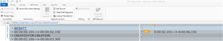 Trados Studio 2019 screenshot showing a segment with 'no matches found' and missing parts of the Advanced tab.