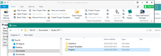 SDL Trados Studio Projects folder with a single folder named 'AutoSave' visible.
