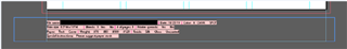 Screenshot of Trados Studio showing printer specs in an IDML file with the file name redacted.
