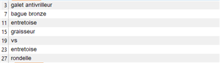 Screenshot of Trados Studio showing filtered segments with only words, numbers have been removed.