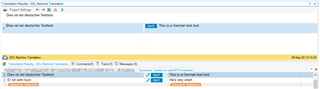 Screenshot of Trados Studio showing two error messages 'Object reference not set to an instance of an object' in the Translation Results window.