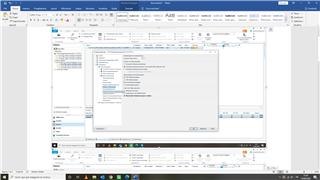 Trados Studio application window with an 'Options' dialog box open showing 'Editor' settings with various options like 'Automation', 'Auto-propagation', and 'AutoSuggest'. No visible errors or warnings.