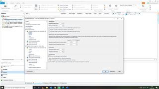 Trados Studio screenshot showing the Options window with General Settings, displaying an error message 'Value must be a number between 0 and 100'.