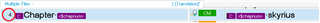 Trados Studio Editor showing a segment status changed from 'translation approved' (green checkmark) to 'translation rejected' (red cross).