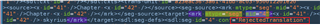 Text editor displaying code with segment status changes not reflected in the Trados Studio Editor.