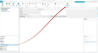 Screenshot of Trados Studio's Translation Memories View with a red arrow pointing to the 'New' button in the toolbar.