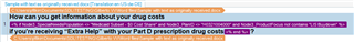 Expanded view of a text segment in Trados Studio showing the full embedded content tag with no visible errors or warnings.