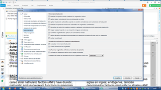 Screenshot of Trados Studio showing the Options dialog with the 'Editor' tab selected. Various settings are visible with checkboxes, some of which were previously disabled.